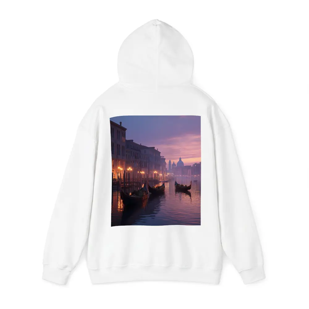 Venice Canal Gondolas Purple Dusk Fog – Hoodies