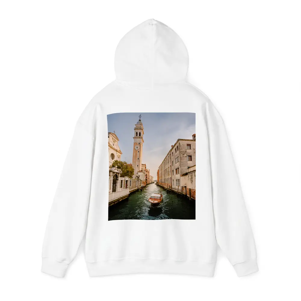 Venice Canal Boat Church Tower Italy – Hoodies