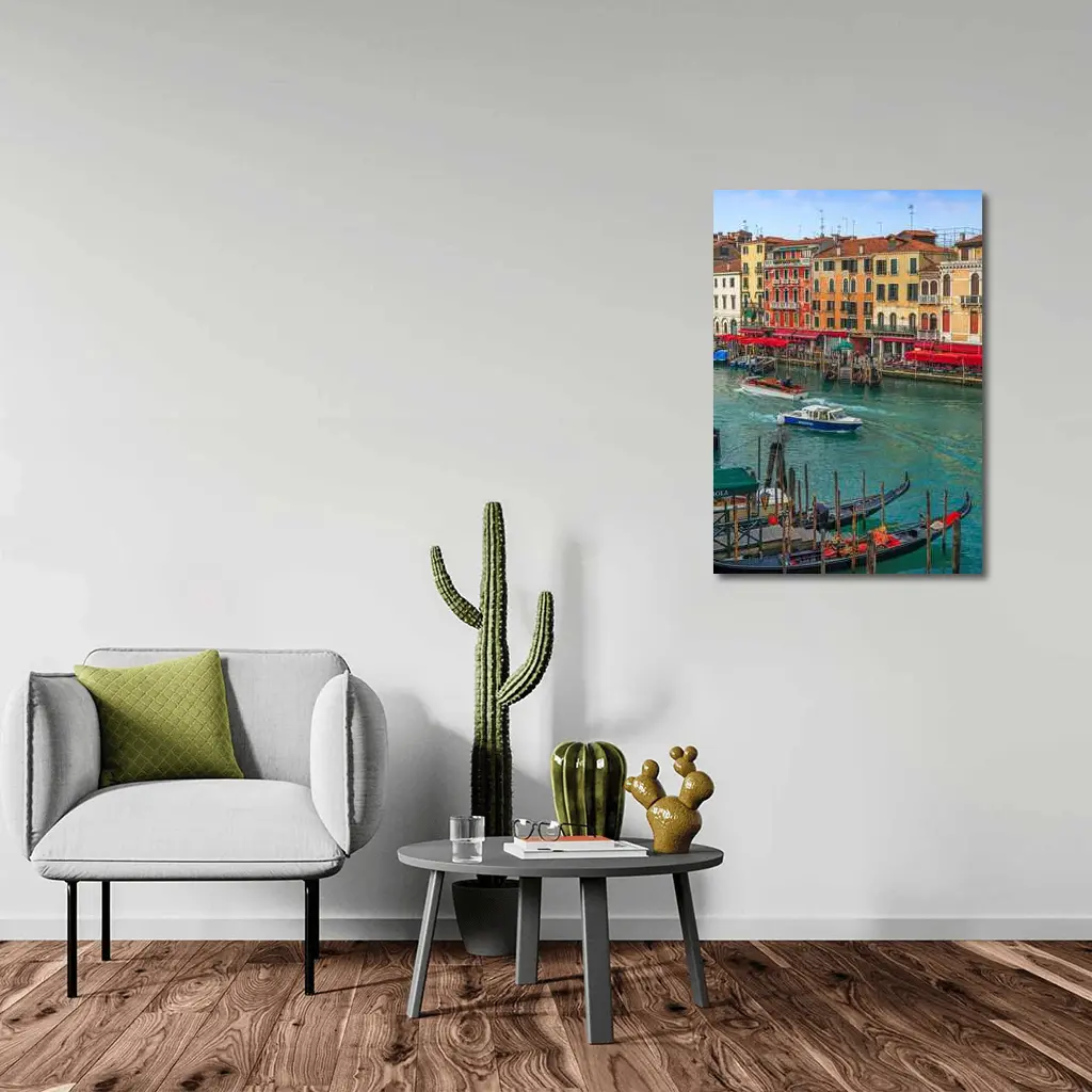 Venice Grand Canal Gondolas Italy Waterway – Wall Art