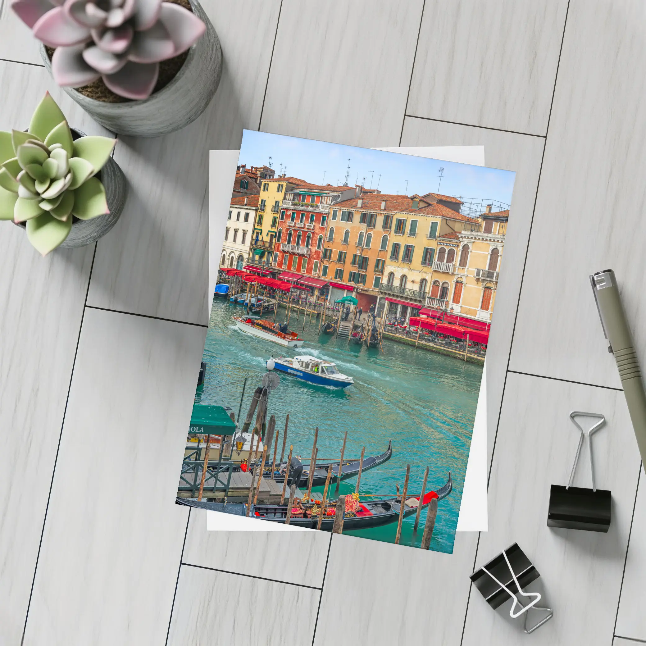 Venice Grand Canal Gondolas Italy Waterway – Postcards