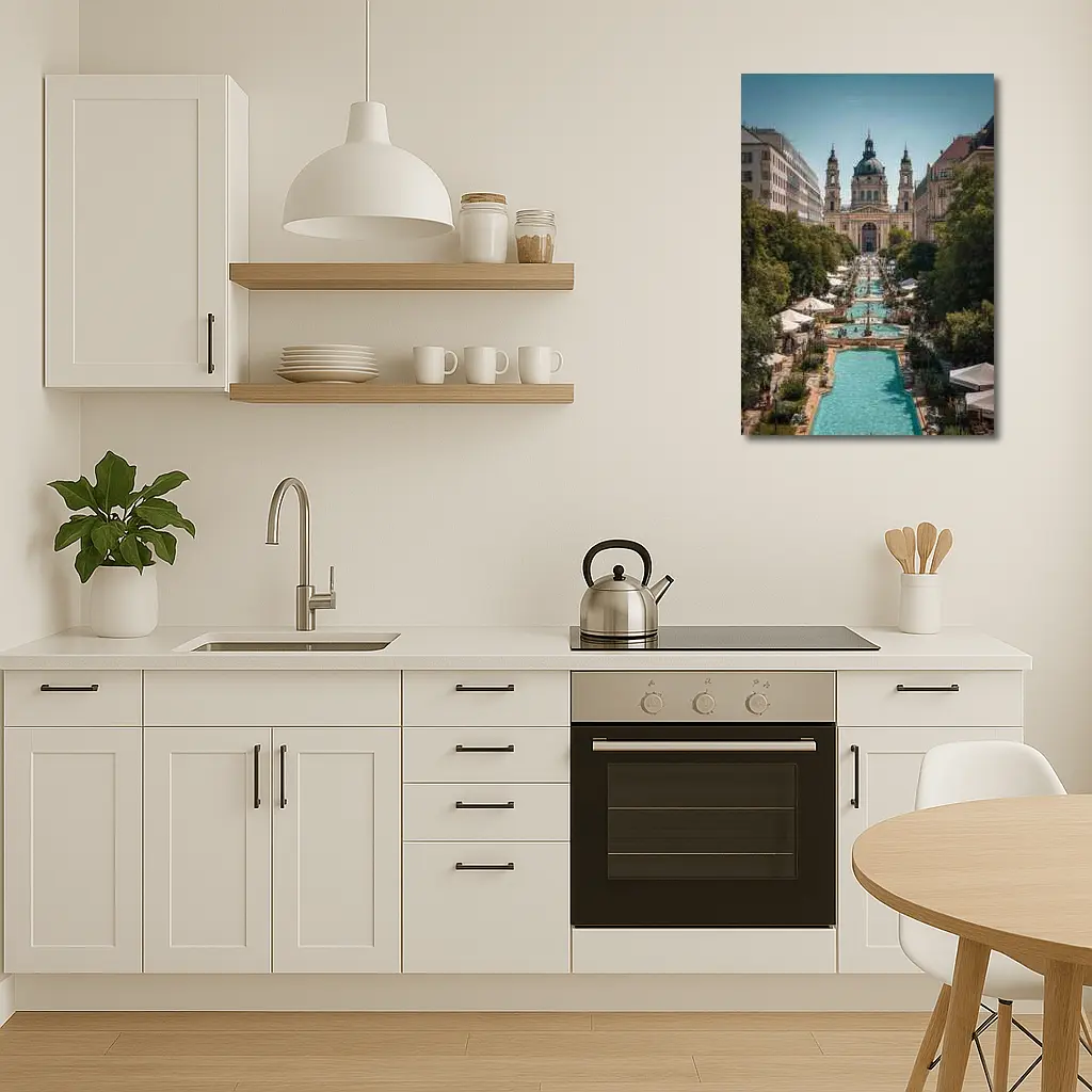 St Stephen Basilica Budapest Summer Fountains – Wall Art