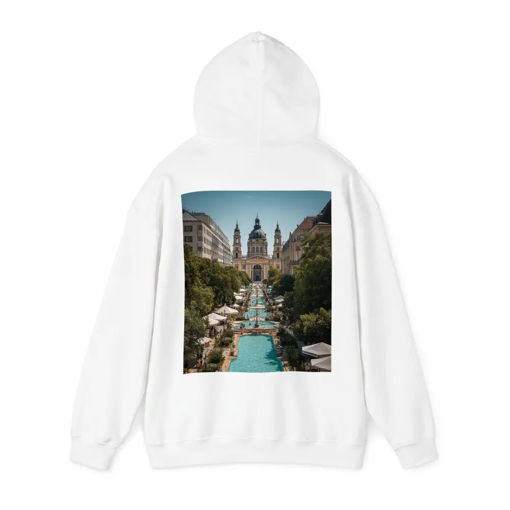 St Stephen Basilica Budapest Summer Fountains – Hoodies