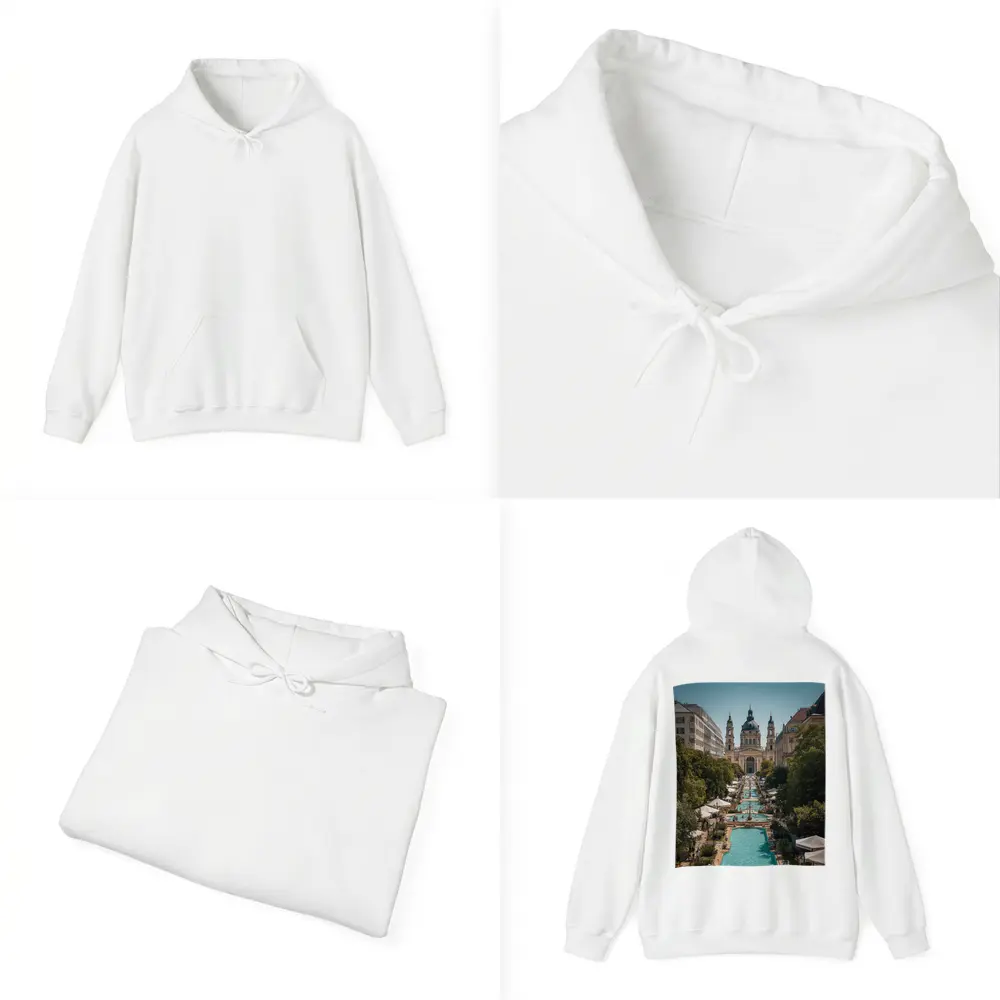 St Stephen Basilica Budapest Summer Fountains – Hoodies