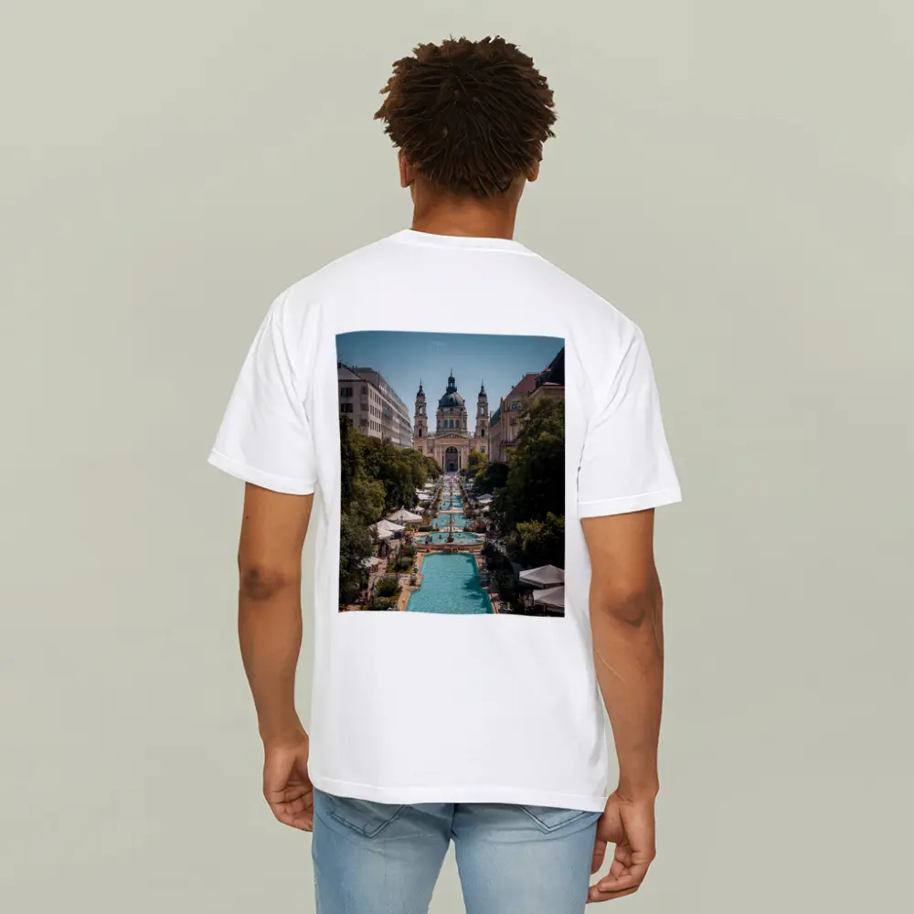St Stephen Basilica Budapest Summer Fountains – T-Shirts