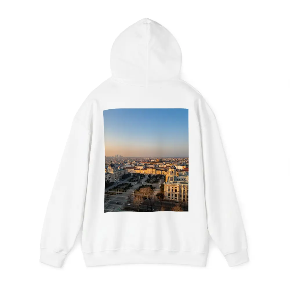 Vienna Austria Aerial City View Sunset – Hoodies