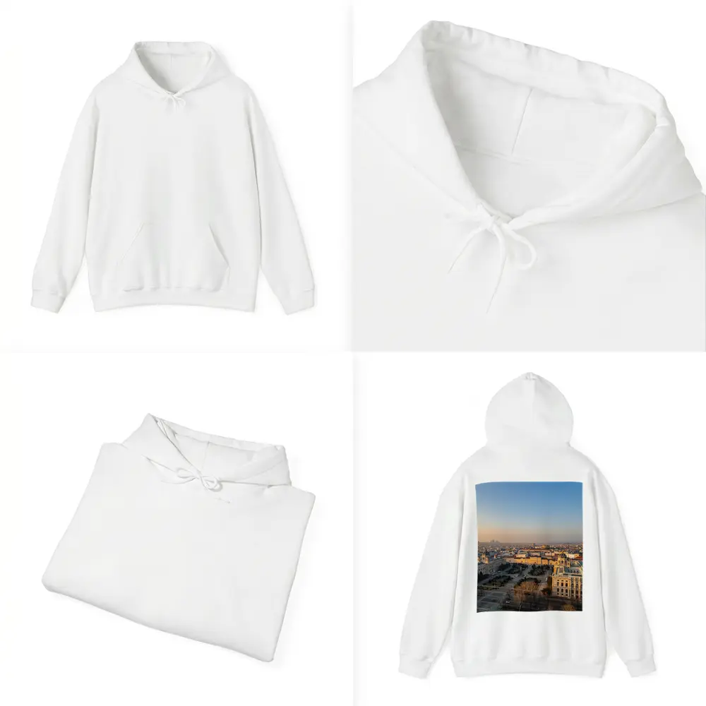 Vienna Austria Aerial City View Sunset – Hoodies