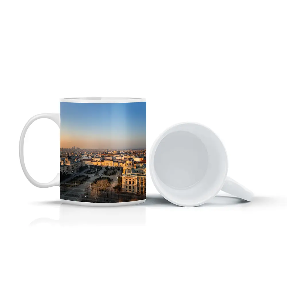 Vienna Austria Aerial City View Sunset – Mugs