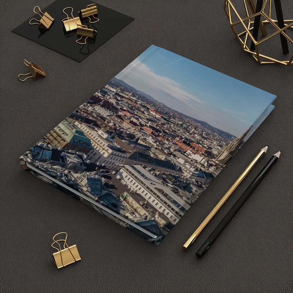 Vienna City Aerial View St Stephens Cathedral – Notebooks
