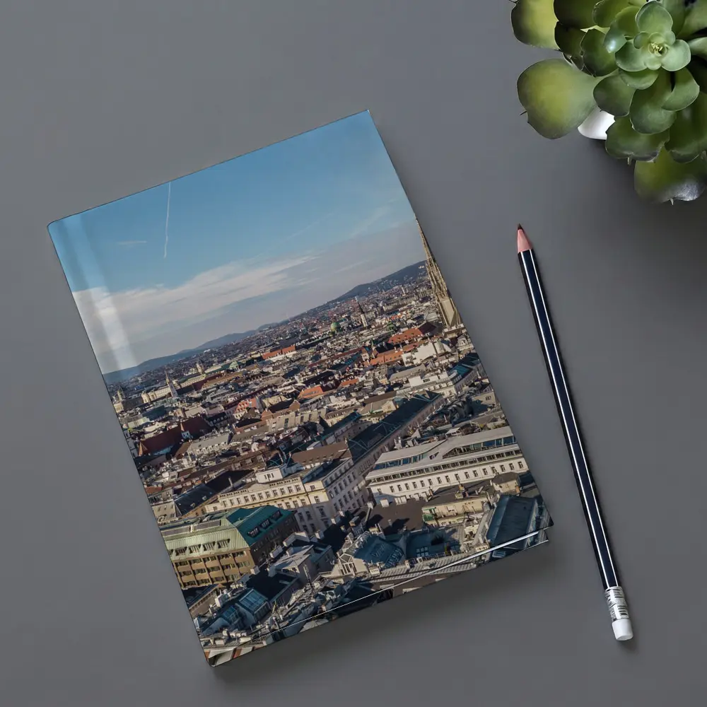 Vienna City Aerial View St Stephens Cathedral – Notebooks