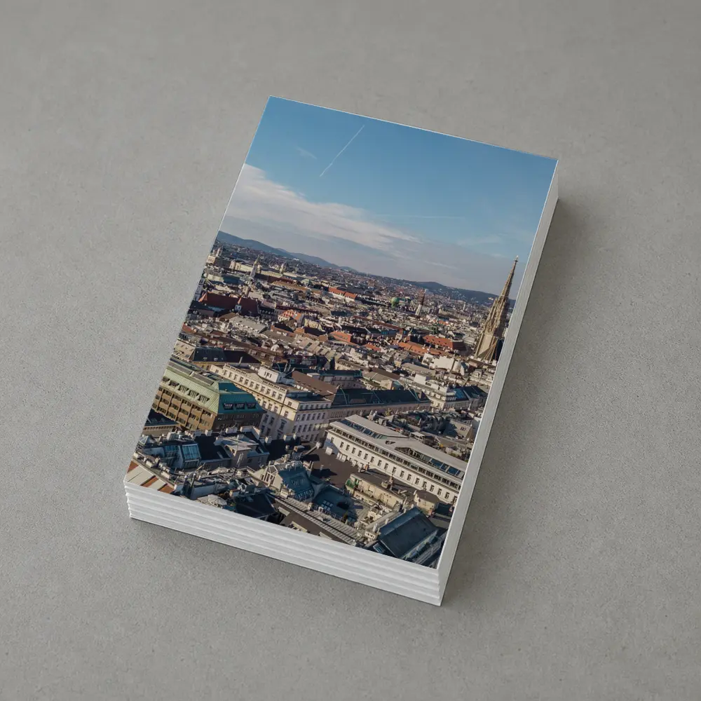 Vienna City Aerial View St Stephens Cathedral – Postcards