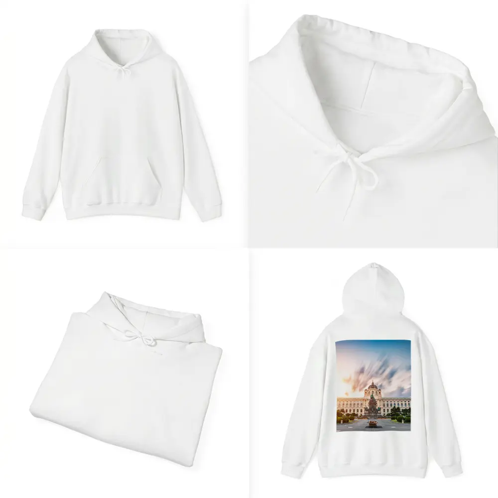 Vienna Natural History Museum Sunset Dramatic Sky – Hoodies