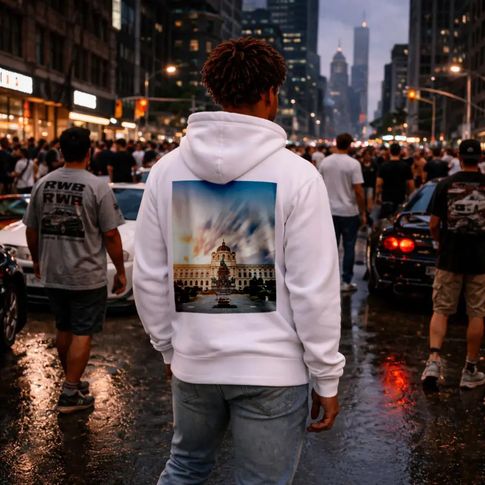 Vienna Natural History Museum Sunset Dramatic Sky – Hoodies