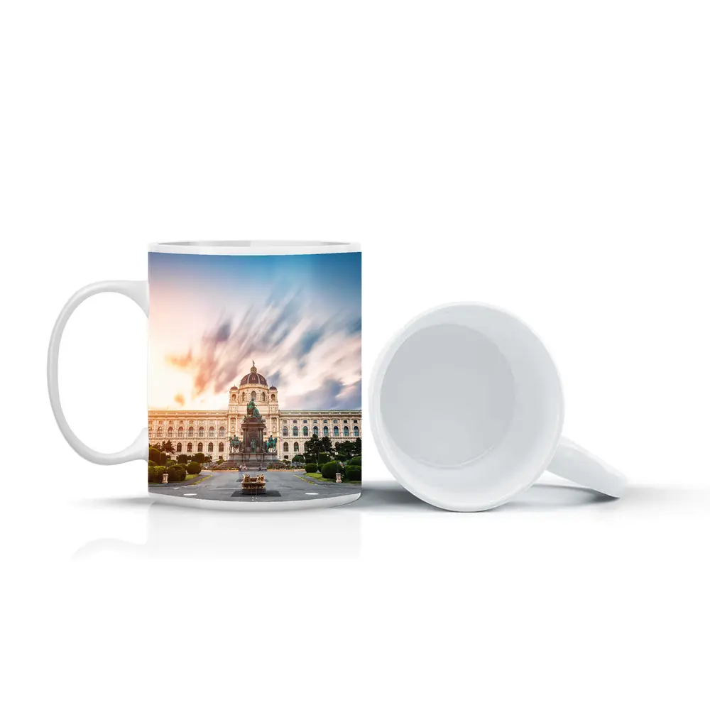 Vienna Natural History Museum Sunset Dramatic Sky – Mugs