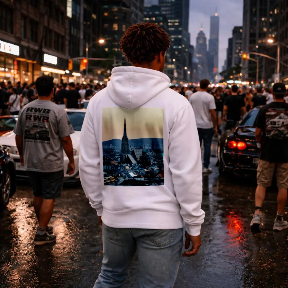 St Stephens Cathedral Vienna City Skyline Sunset – Hoodies