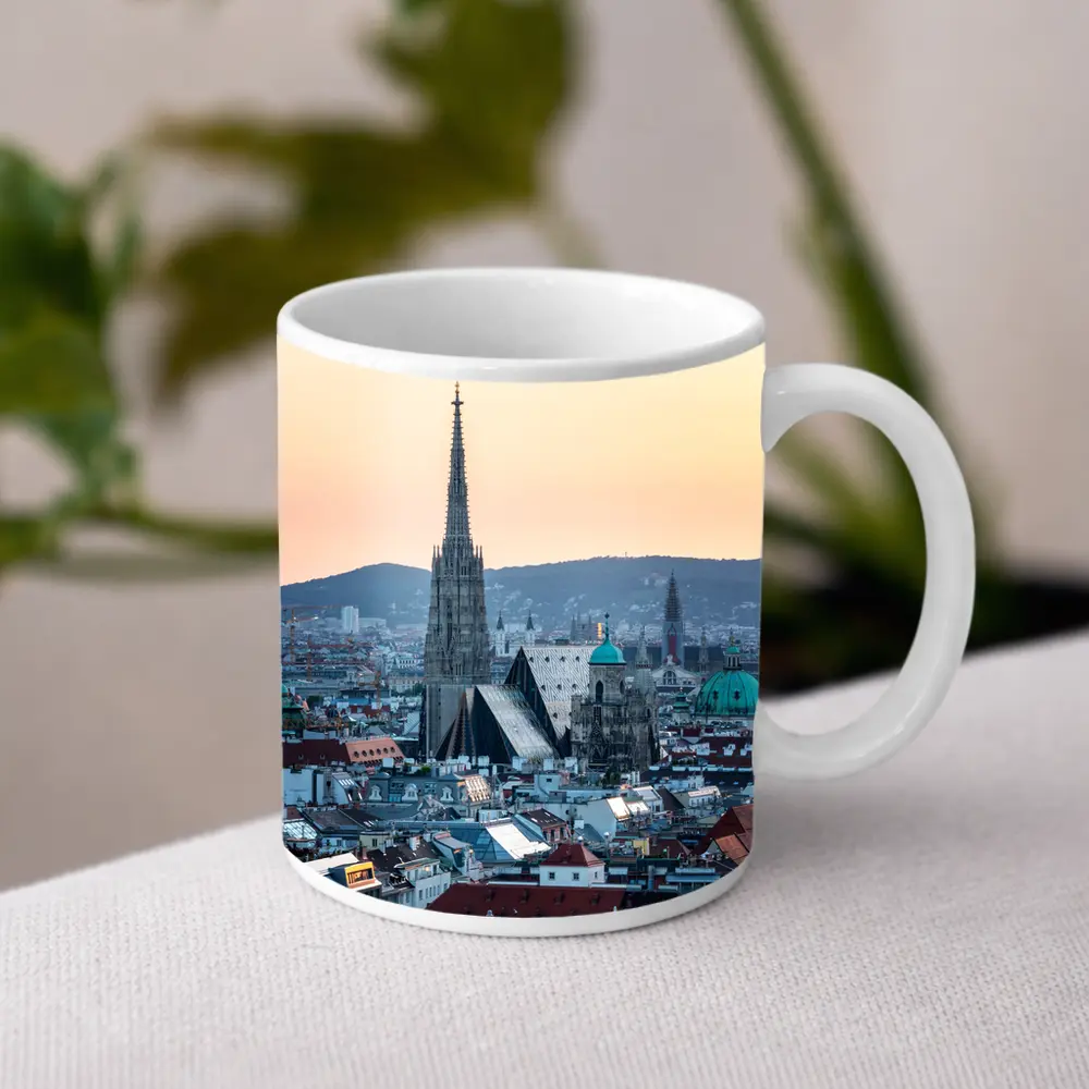 St Stephens Cathedral Vienna City Skyline Sunset – Mugs