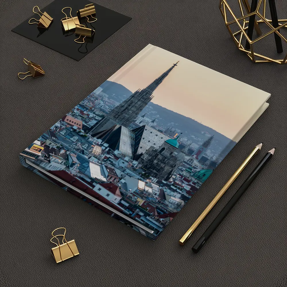 St Stephens Cathedral Vienna City Skyline Sunset – Notebooks