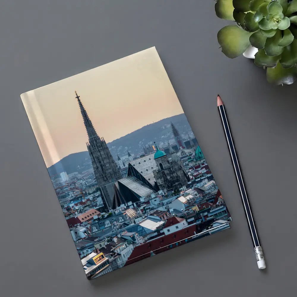St Stephens Cathedral Vienna City Skyline Sunset – Notebooks