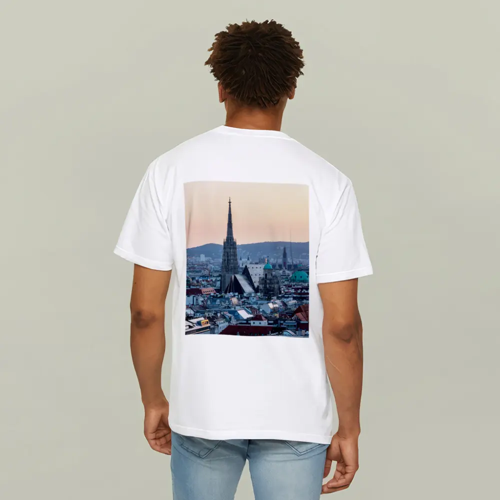 St Stephens Cathedral Vienna City Skyline Sunset – T-Shirts