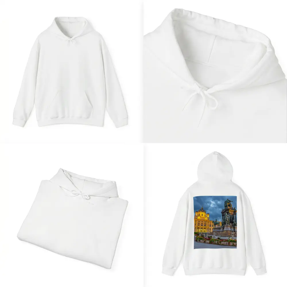 Maria Theresa Monument Vienna Austria Dusk – Hoodies