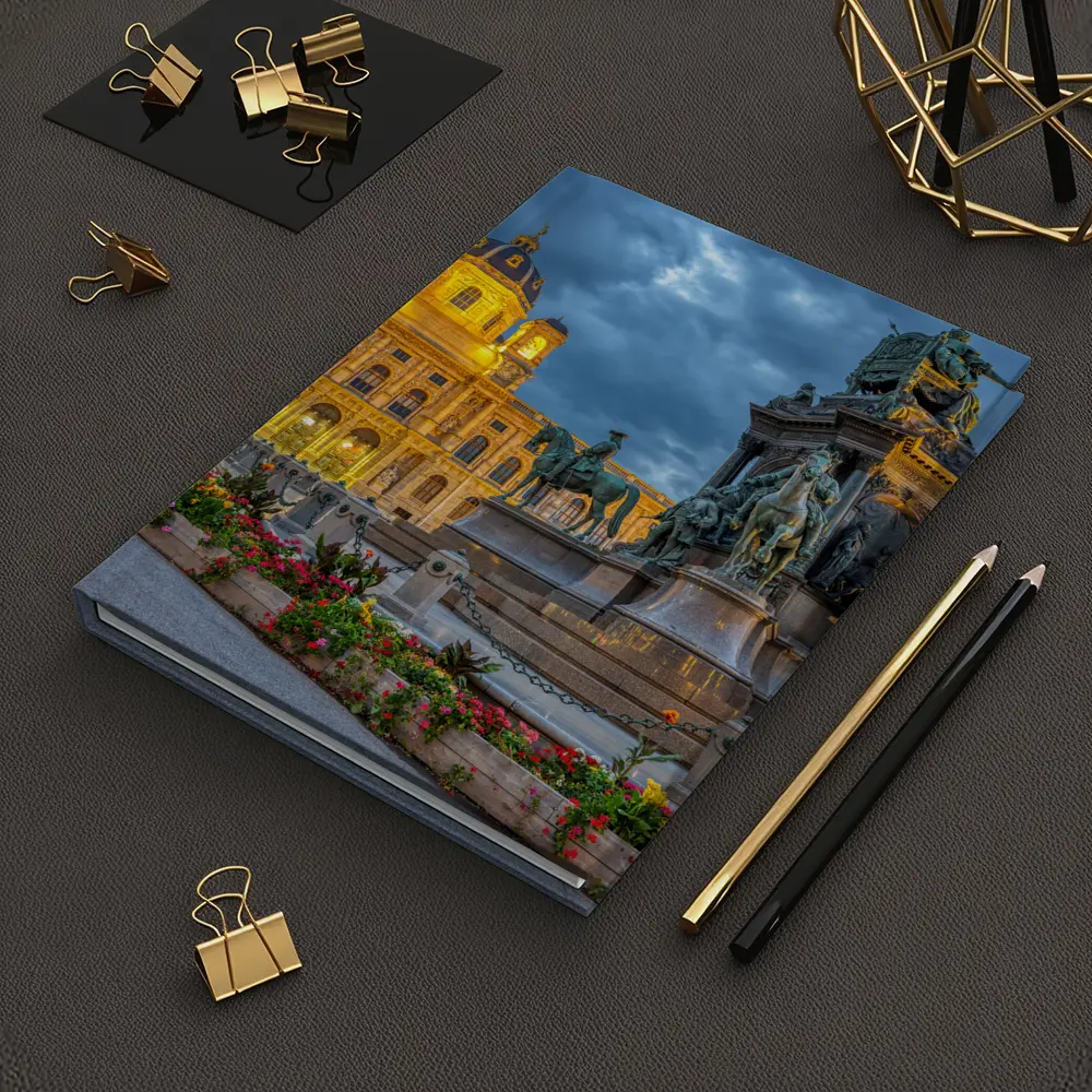 Maria Theresa Monument Vienna Austria Dusk – Notebooks