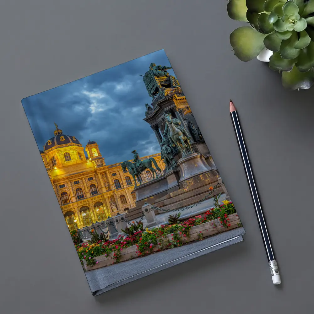 Maria Theresa Monument Vienna Austria Dusk – Notebooks