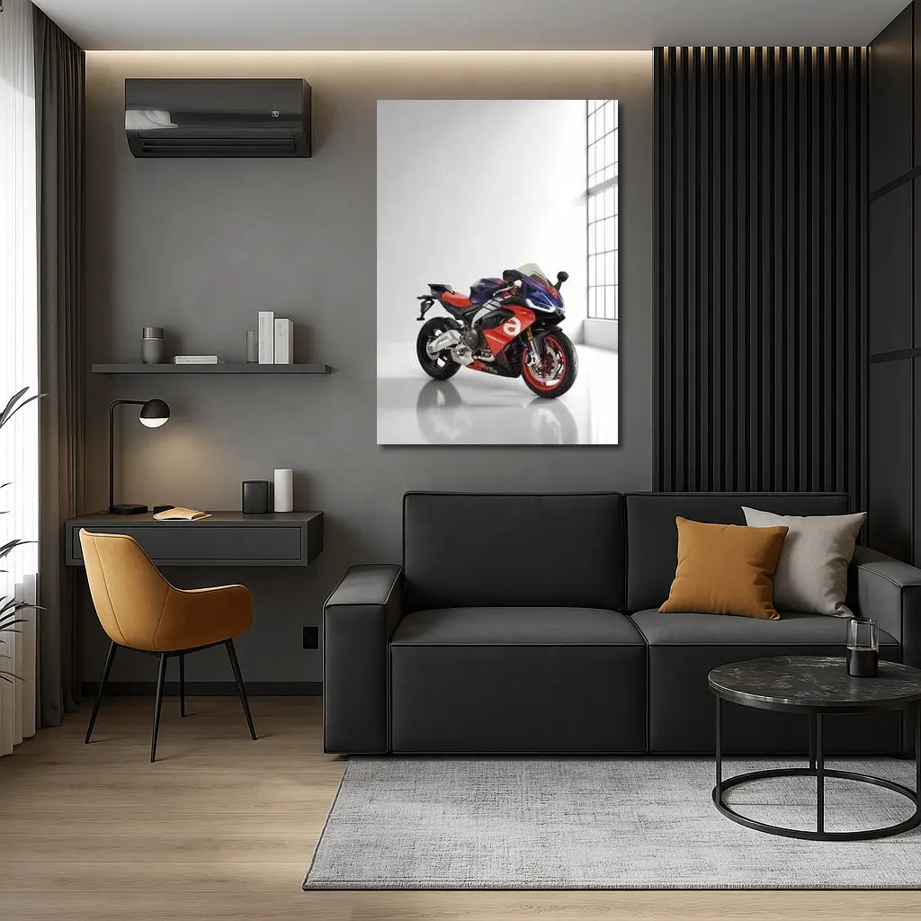 Aprilia RSV4 Superbike Red Blue Studio – Wall Art