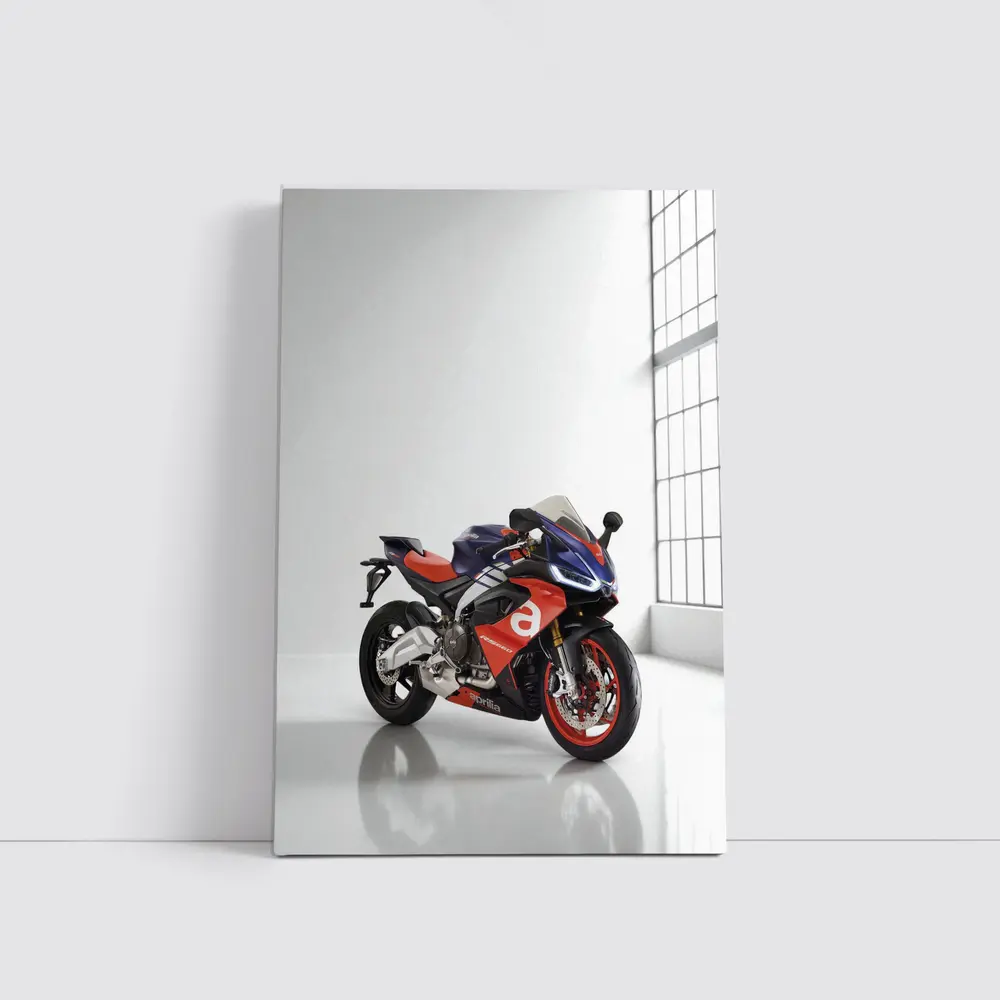Aprilia RSV4 Superbike Red Blue Studio – Wall Art