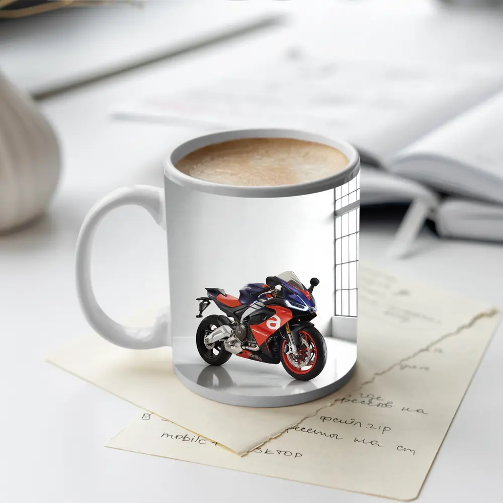Aprilia RSV4 Superbike Red Blue Studio – Mugs