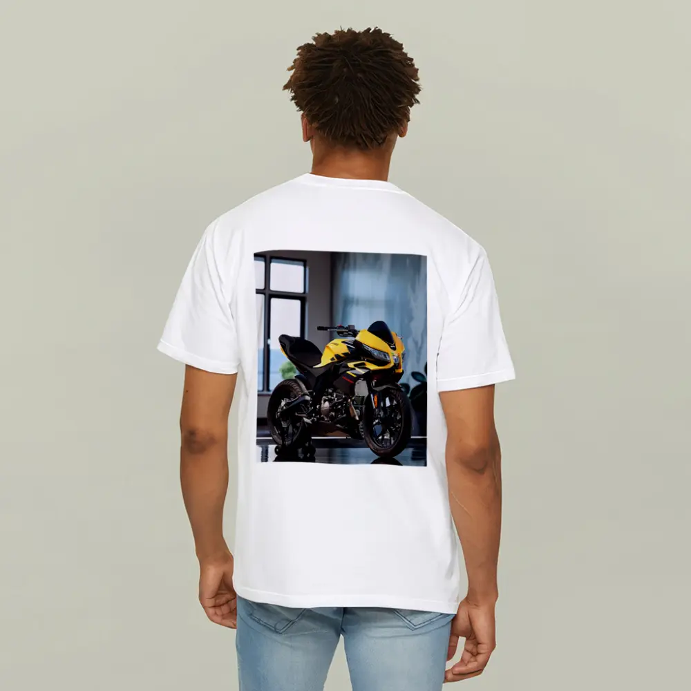 Yellow Black Sport Bike Indoor Studio – T-Shirts