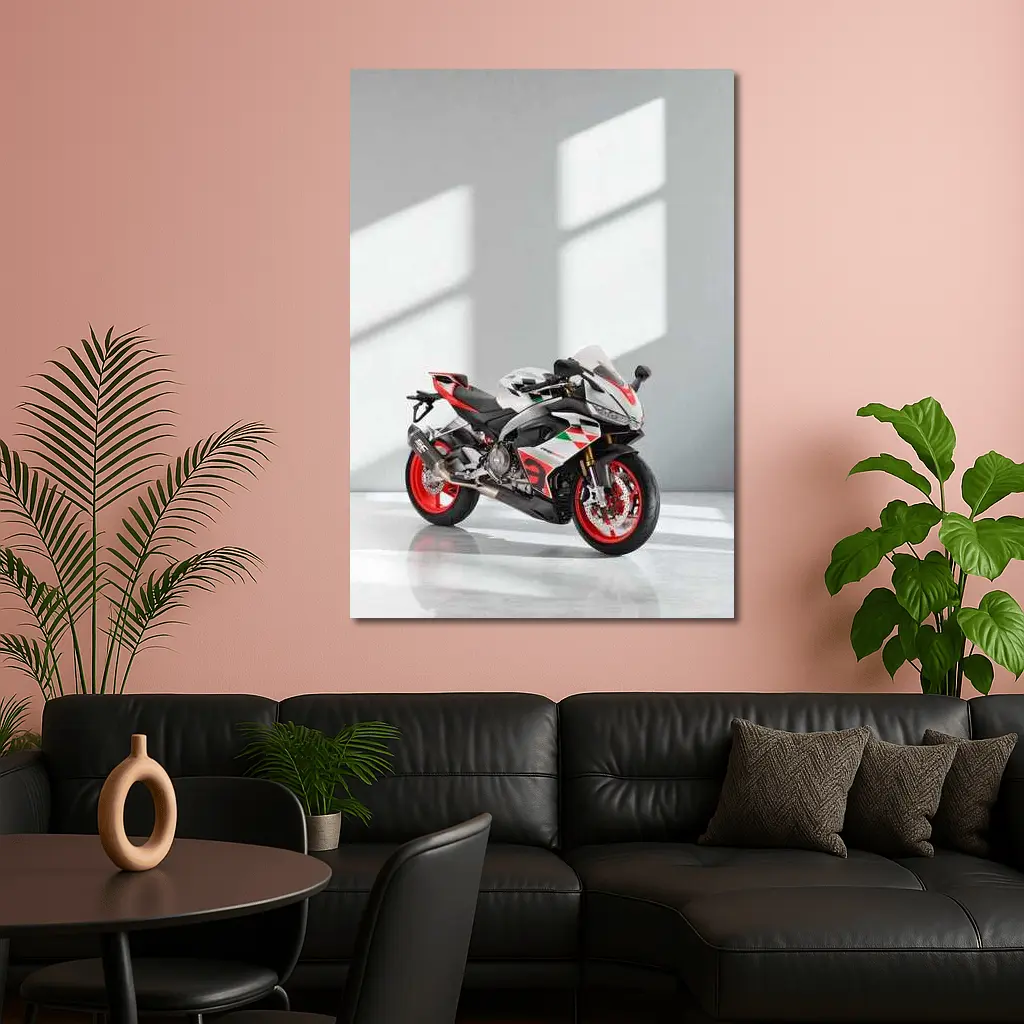 Aprilia RS660 Sport Bike White Studio – Wall Art