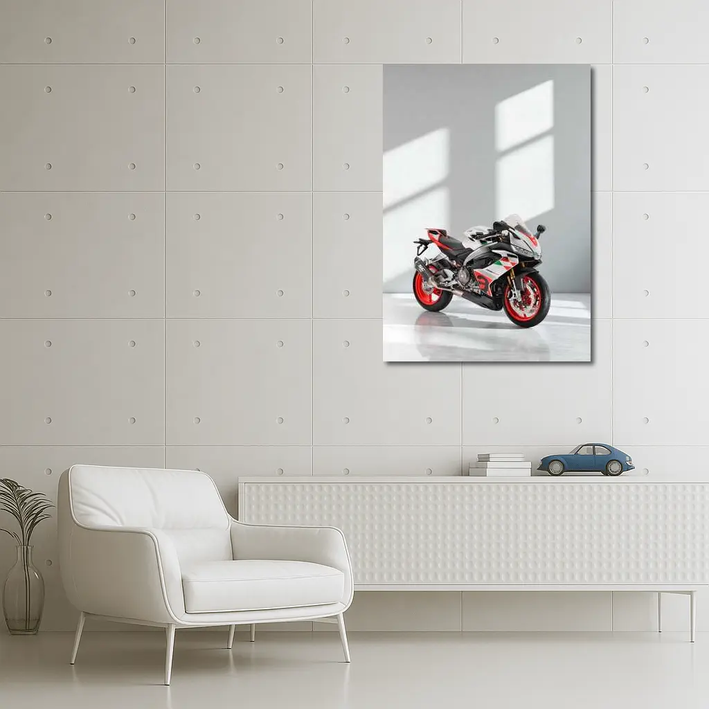Aprilia RS660 Sport Bike White Studio – Wall Art