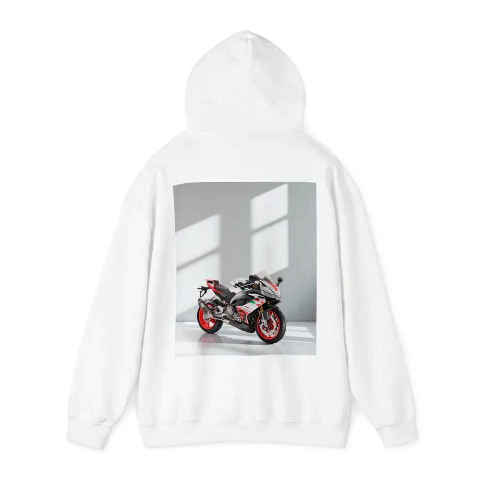 Aprilia RS660 Sport Bike White Studio – Hoodies