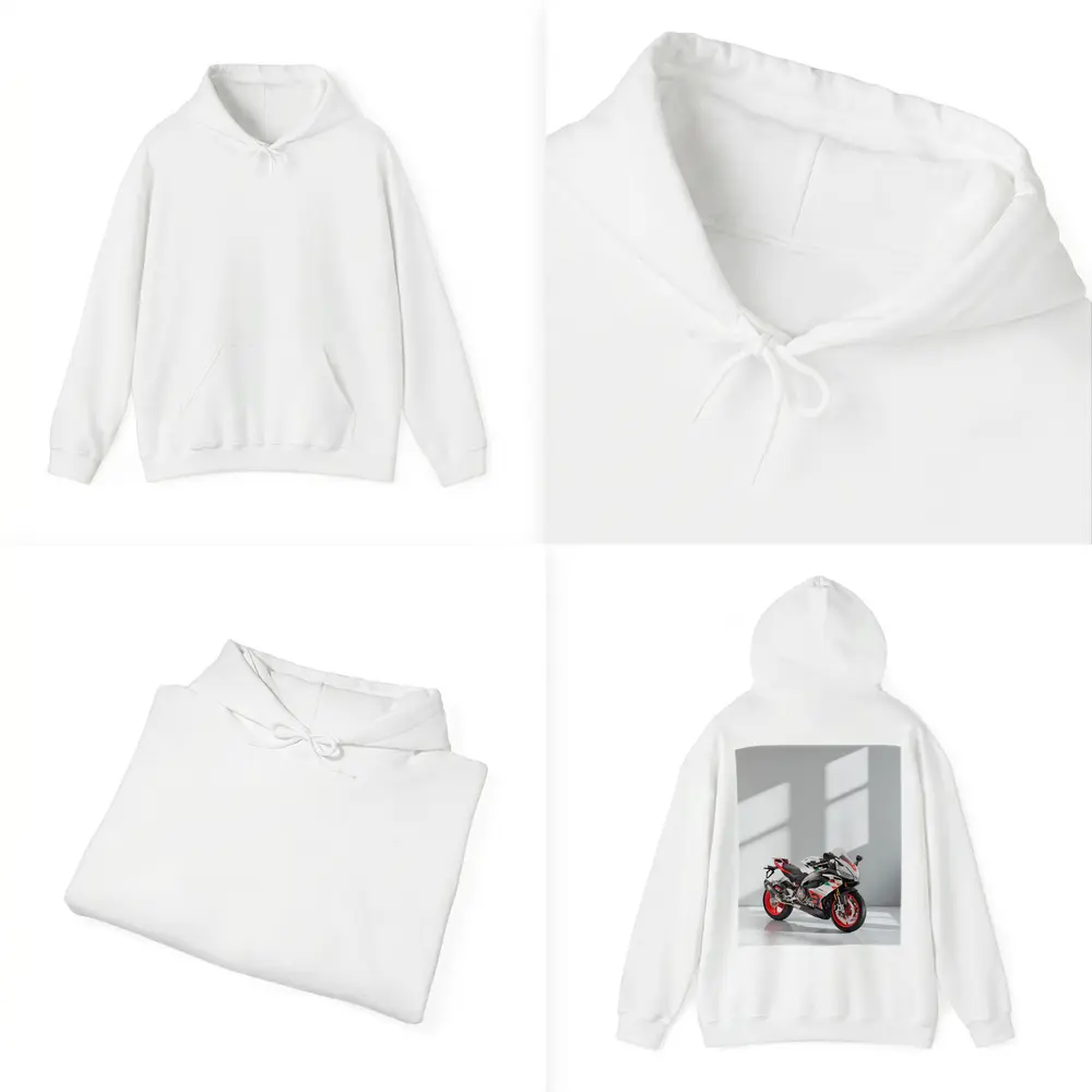 Aprilia RS660 Sport Bike White Studio – Hoodies