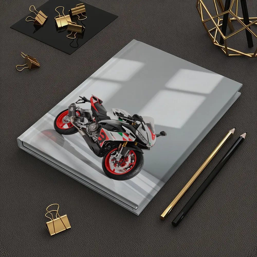 Aprilia RS660 Sport Bike White Studio – Notebooks
