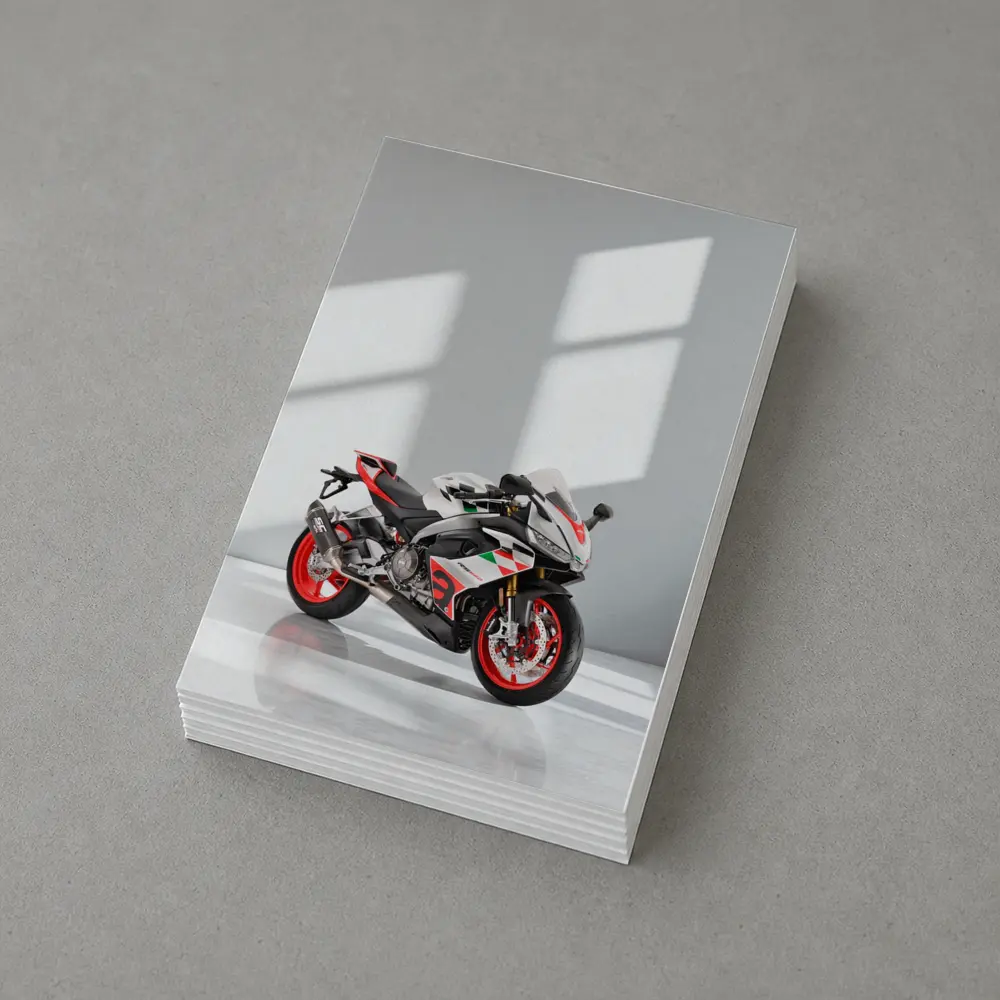 Aprilia RS660 Sport Bike White Studio – Postcards