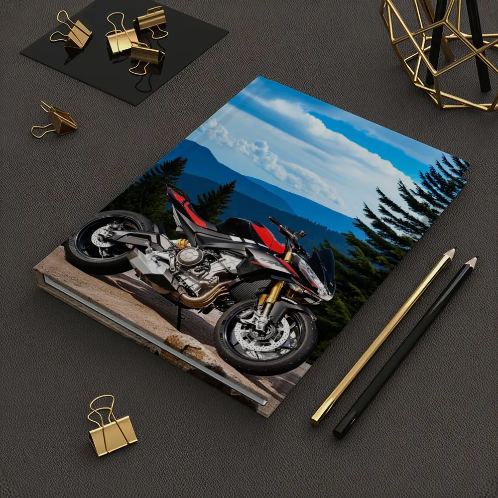 Aprilia Tuono Streetfighter Motorcycle Mountain Forest – Notebooks