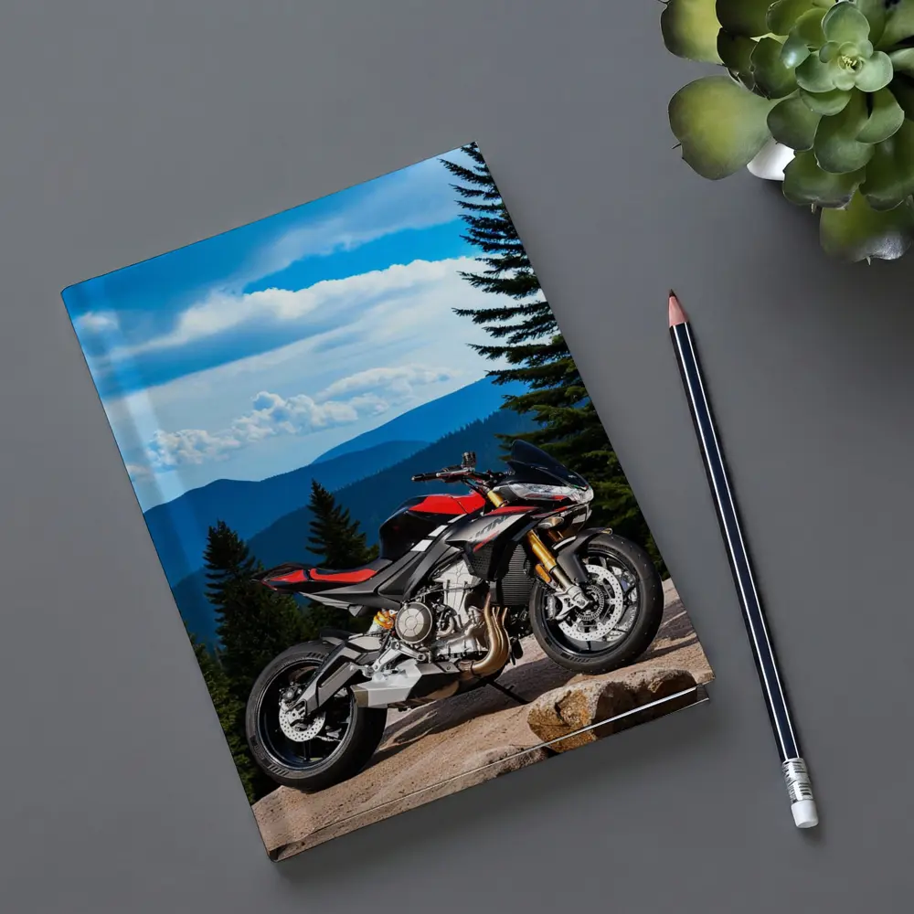 Aprilia Tuono Streetfighter Motorcycle Mountain Forest – Notebooks