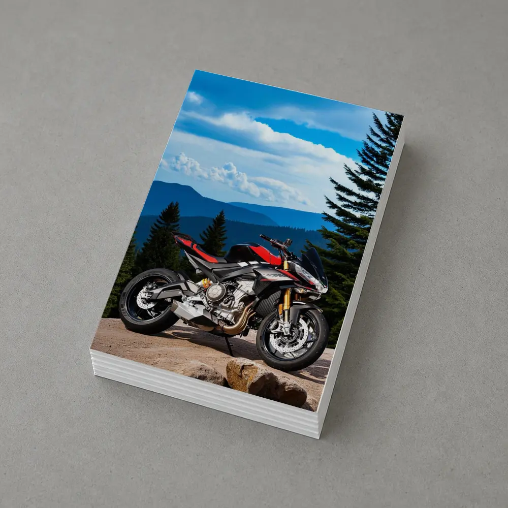 Aprilia Tuono Streetfighter Motorcycle Mountain Forest – Postcards