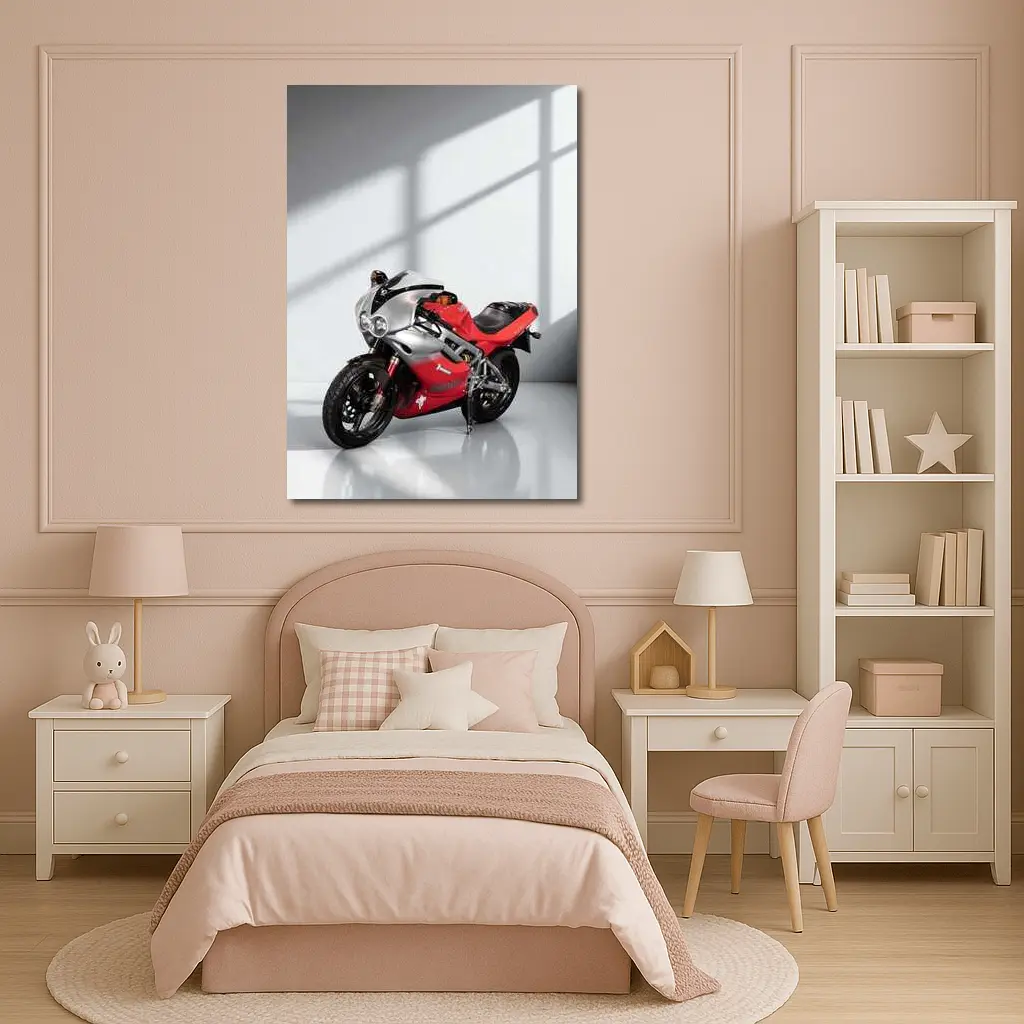 Bimota Sport Bike Red Silver Studio – Wall Art
