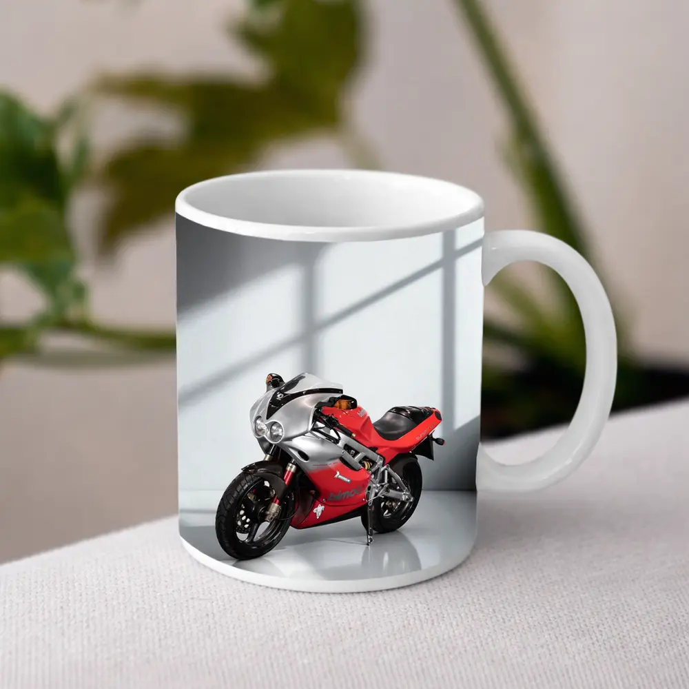 Bimota Sport Bike Red Silver Studio – Mugs