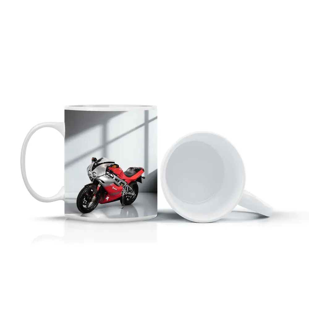 Bimota Sport Bike Red Silver Studio – Mugs