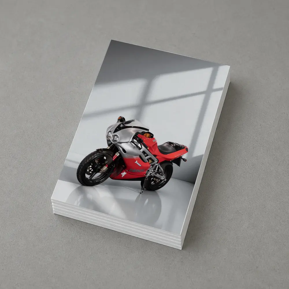 Bimota Sport Bike Red Silver Studio – Postcards