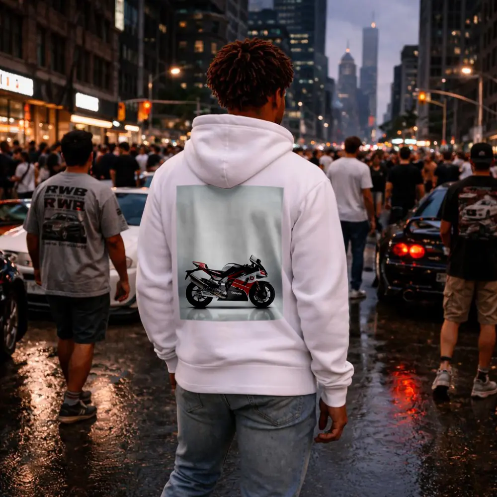 Bimota Superbike Red Silver Studio Shot – Hoodies