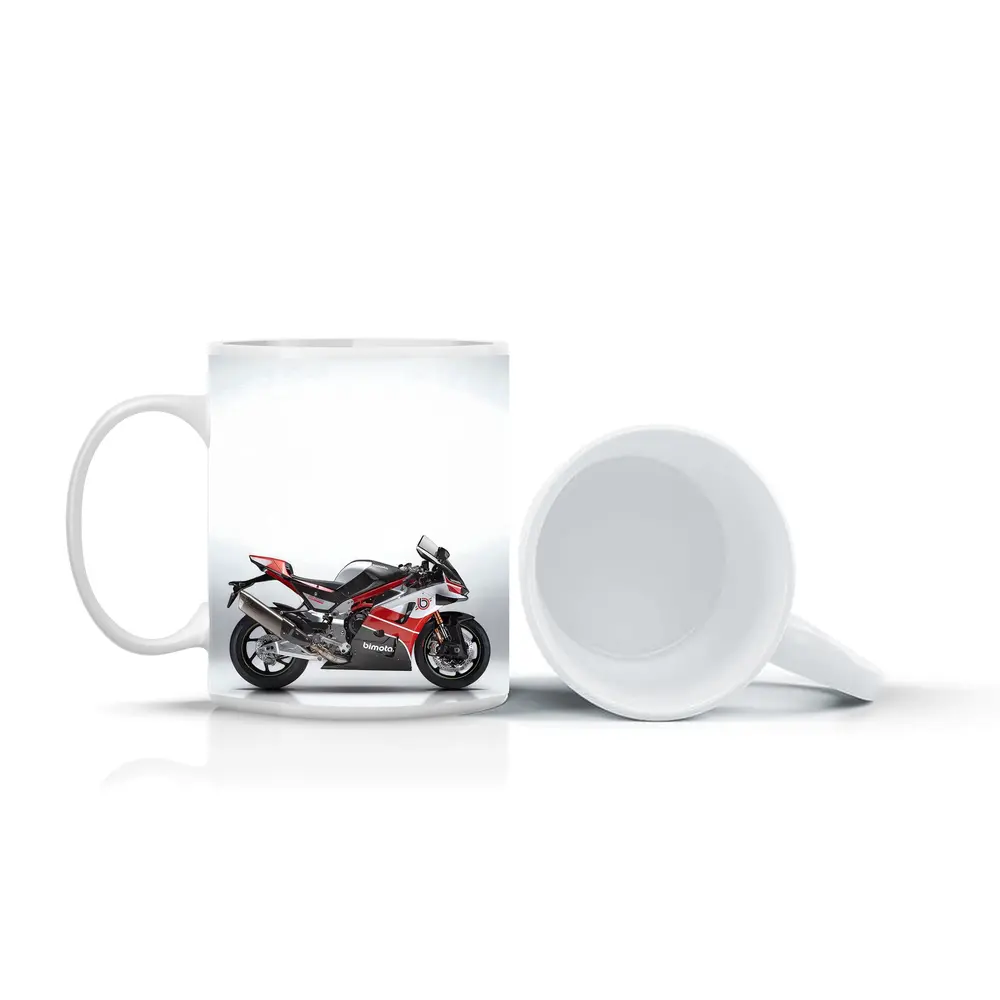Bimota Superbike Red Silver Studio Shot – Mugs