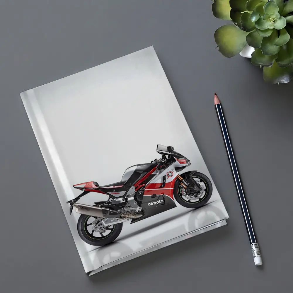 Bimota Superbike Red Silver Studio Shot – Notebooks