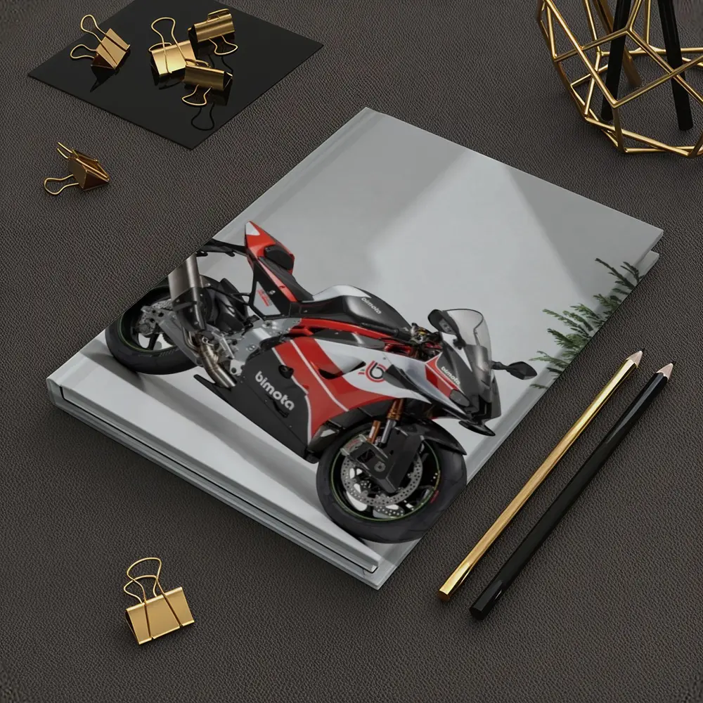 Bimota Superbike Red Black Minimalist Studio – Notebooks
