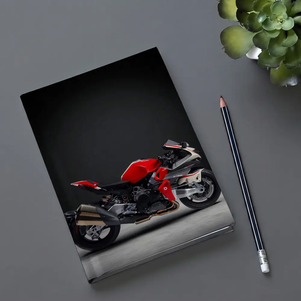MV Agusta Sport Bike Red Dark Background – Notebooks