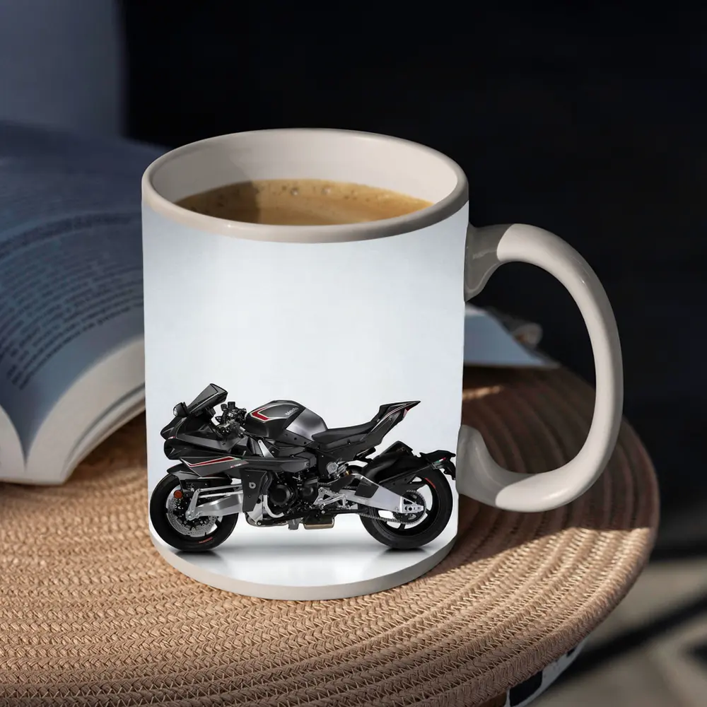Kawasaki Ninja H2 Black Sport Bike – Mugs