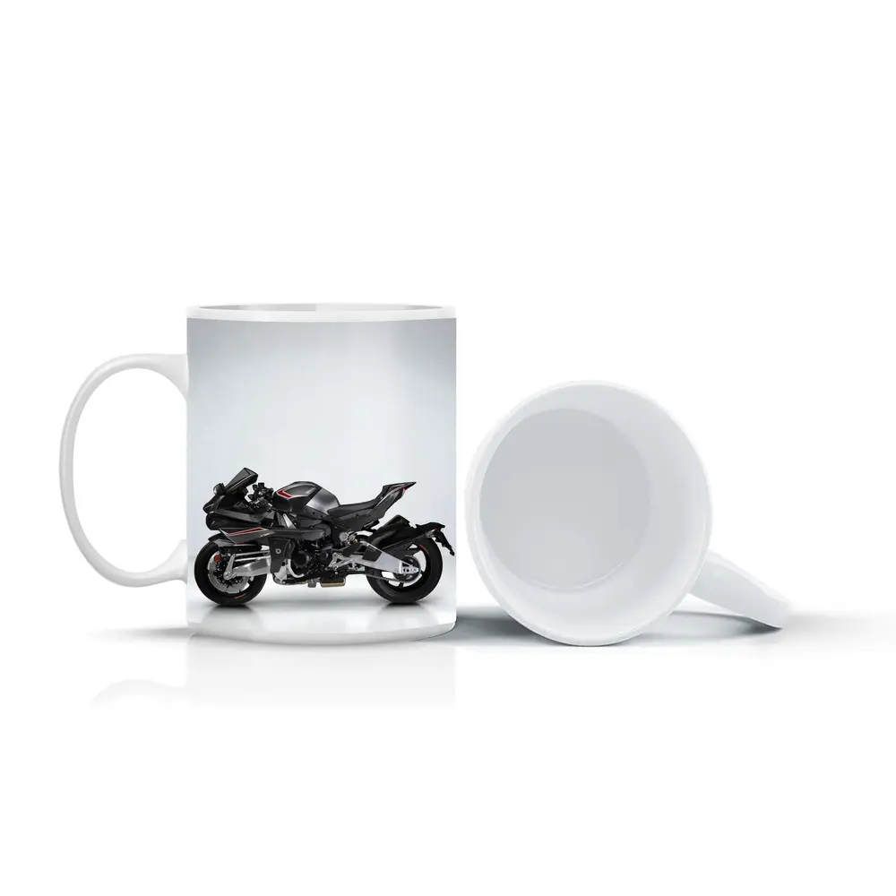 Kawasaki Ninja H2 Black Sport Bike – Mugs