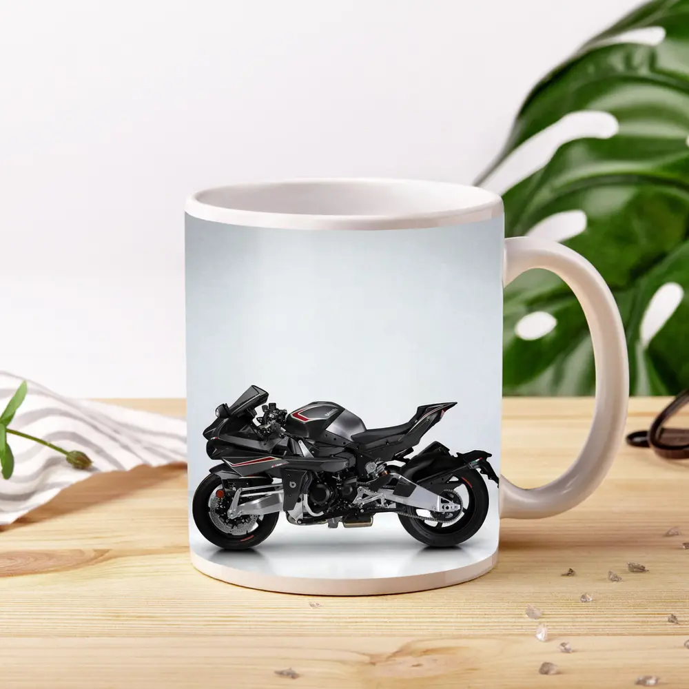 Kawasaki Ninja H2 Black Sport Bike – Mugs